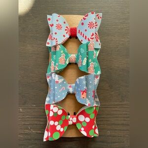 Festive Holiday Bow Set for Kids